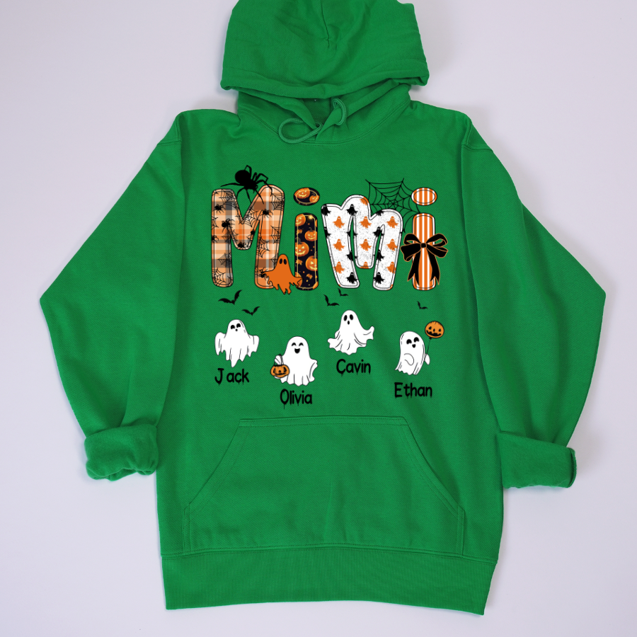 Halloween Mimi Spooky Custom Mimi And Grandkids Shirt