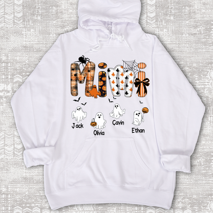 Halloween Mimi Spooky Custom Mimi And Grandkids Shirt