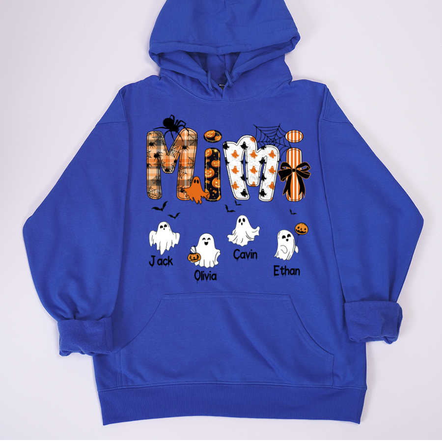 Halloween Mimi Spooky Custom Mimi And Grandkids Shirt
