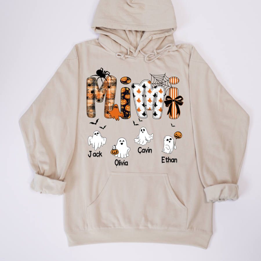 Halloween Mimi Spooky Custom Mimi And Grandkids Shirt