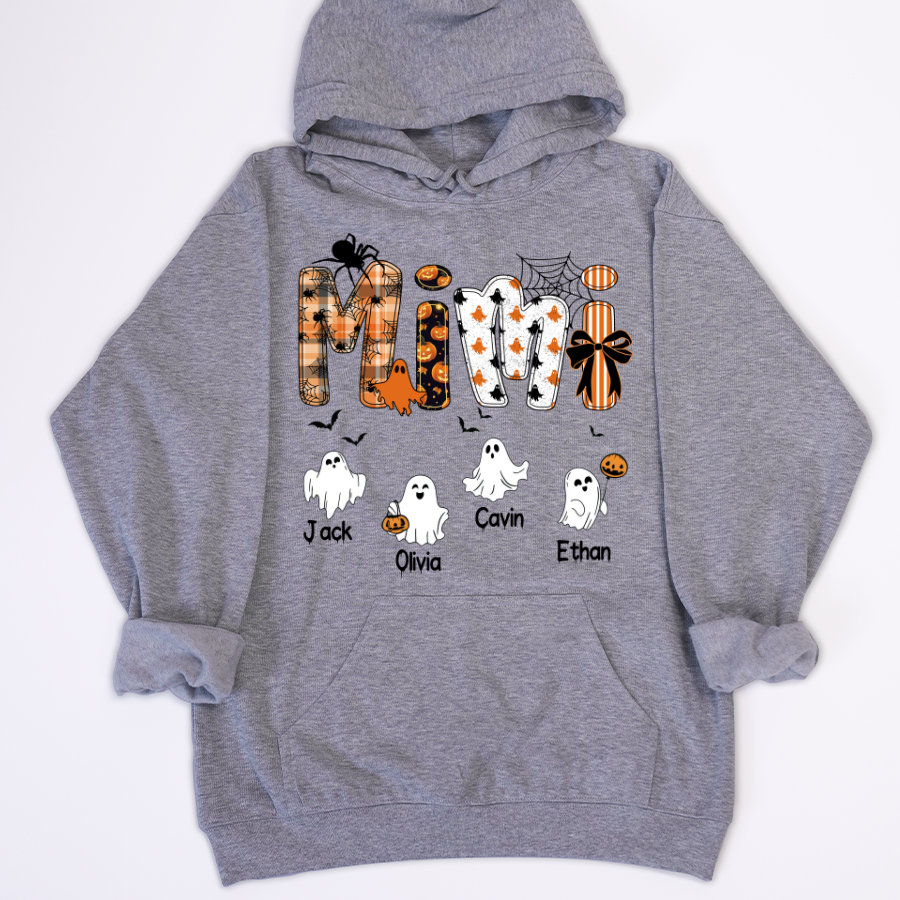 Halloween Mimi Spooky Custom Mimi And Grandkids Shirt