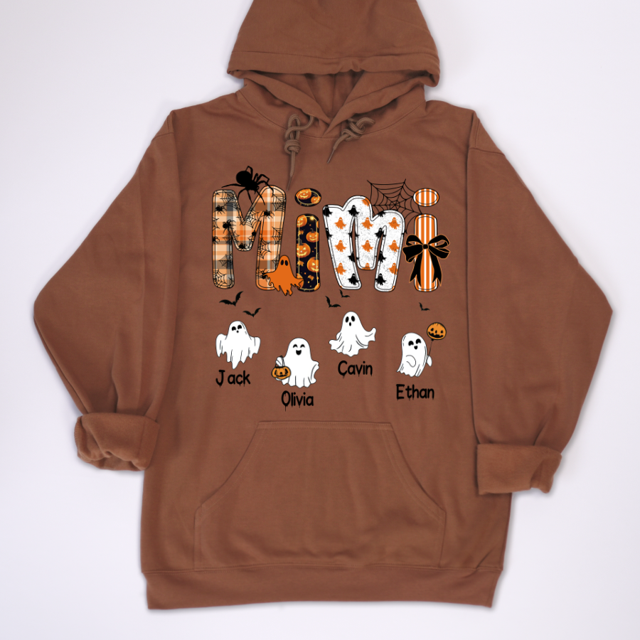 Halloween Mimi Spooky Custom Mimi And Grandkids Shirt