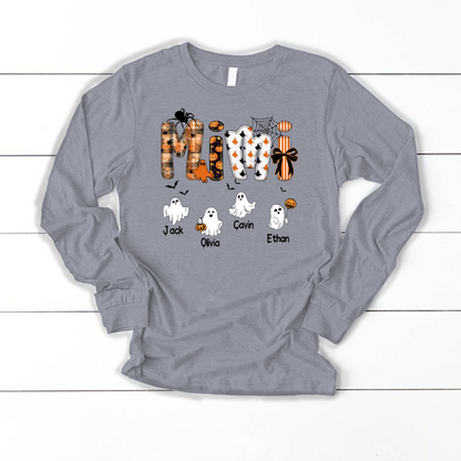 Halloween Mimi Spooky Custom Mimi And Grandkids Shirt