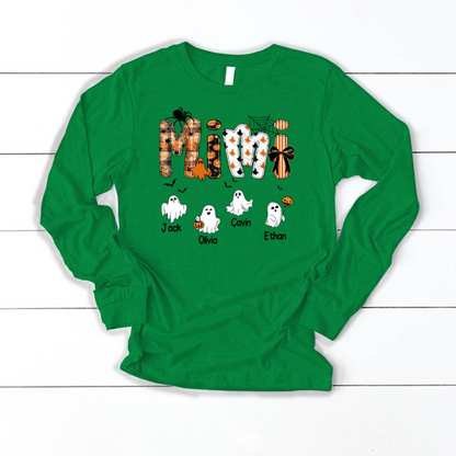 Halloween Mimi Spooky Custom Mimi And Grandkids Shirt