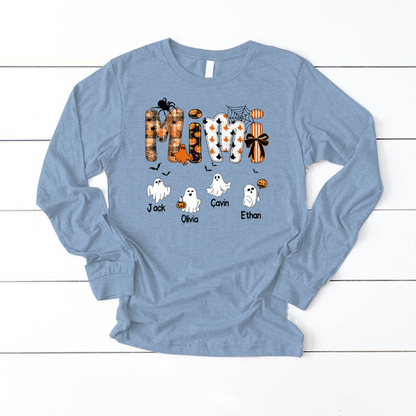 Halloween Mimi Spooky Custom Mimi And Grandkids Shirt