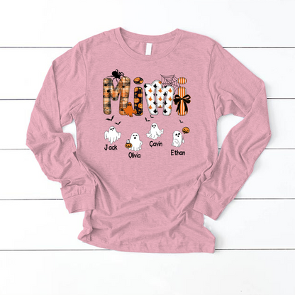 Halloween Mimi Spooky Custom Mimi And Grandkids Shirt