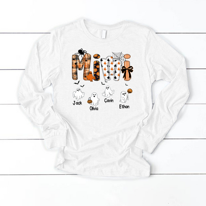 Halloween Mimi Spooky Custom Mimi And Grandkids Shirt
