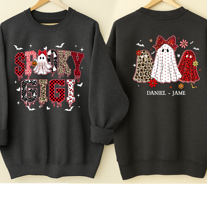 Halloween Spooky Gigi Custom Gigi And Grandkids Sweatshirt