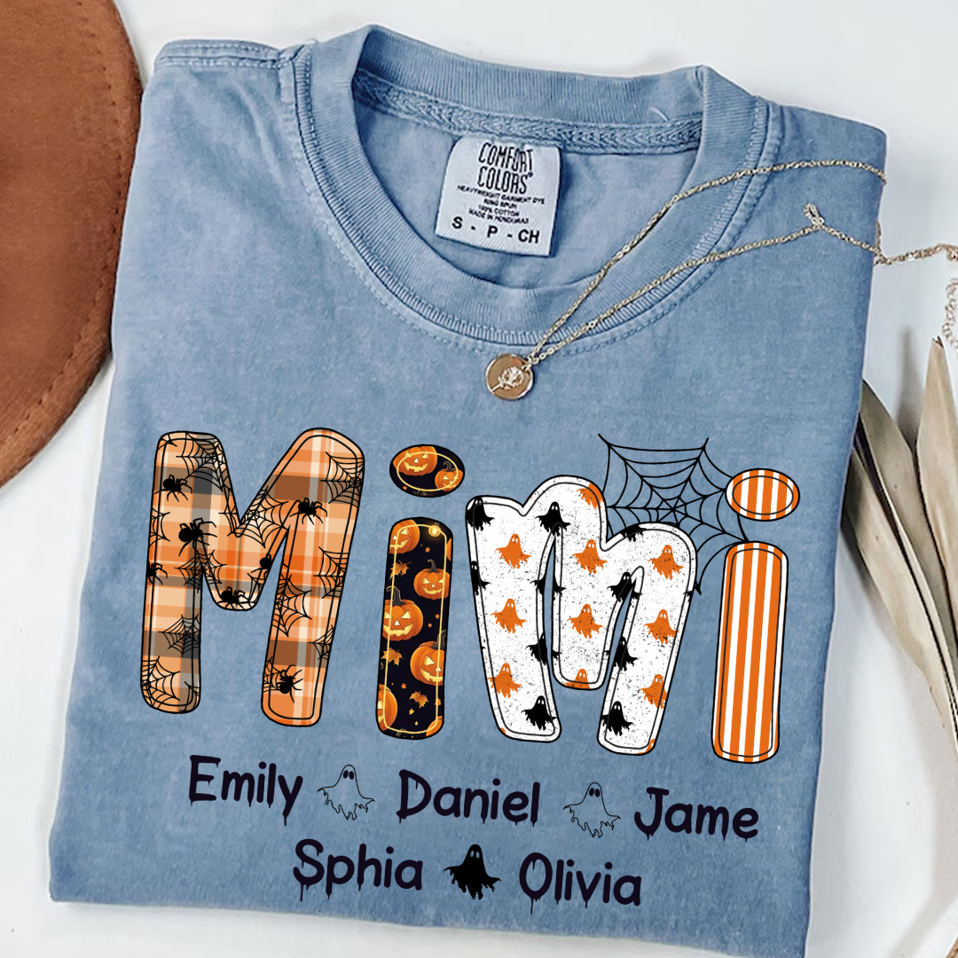 Preppy Halloween Gigi Cute Ghost Grandma and Grankids Shirt