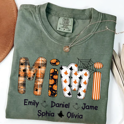 Preppy Halloween Gigi Cute Ghost Grandma and Grankids Shirt