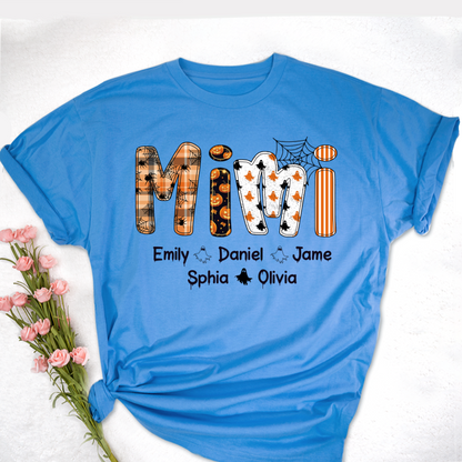 Preppy Halloween Gigi Cute Ghost Grandma and Grankids Shirt