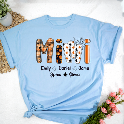 Preppy Halloween Gigi Cute Ghost Grandma and Grankids Shirt