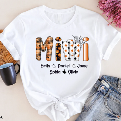 Preppy Halloween Gigi Cute Ghost Grandma and Grankids Shirt