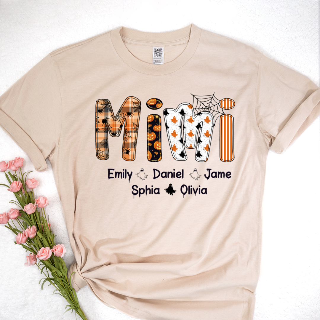 Preppy Halloween Gigi Cute Ghost Grandma and Grankids Shirt