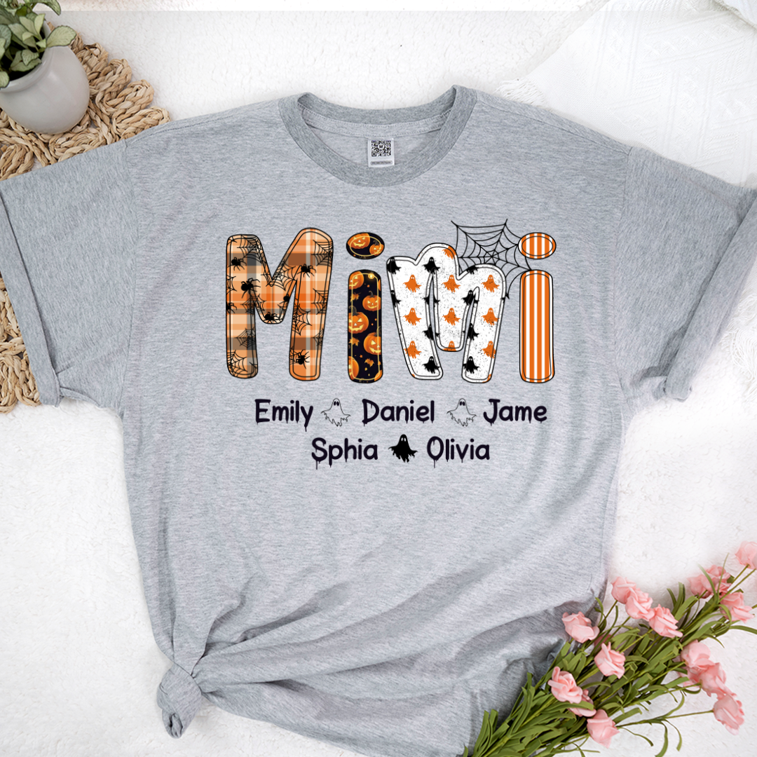 Preppy Halloween Gigi Cute Ghost Grandma and Grankids Shirt