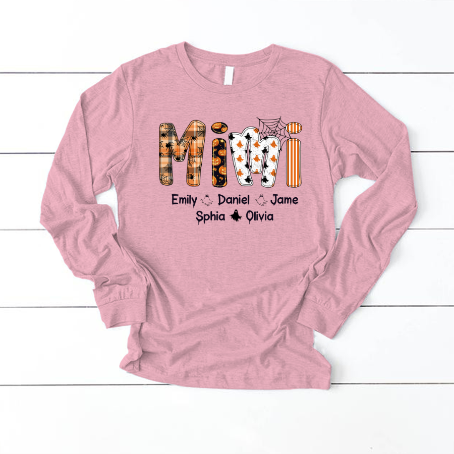 Preppy Halloween Gigi Cute Ghost Grandma and Grankids Shirt