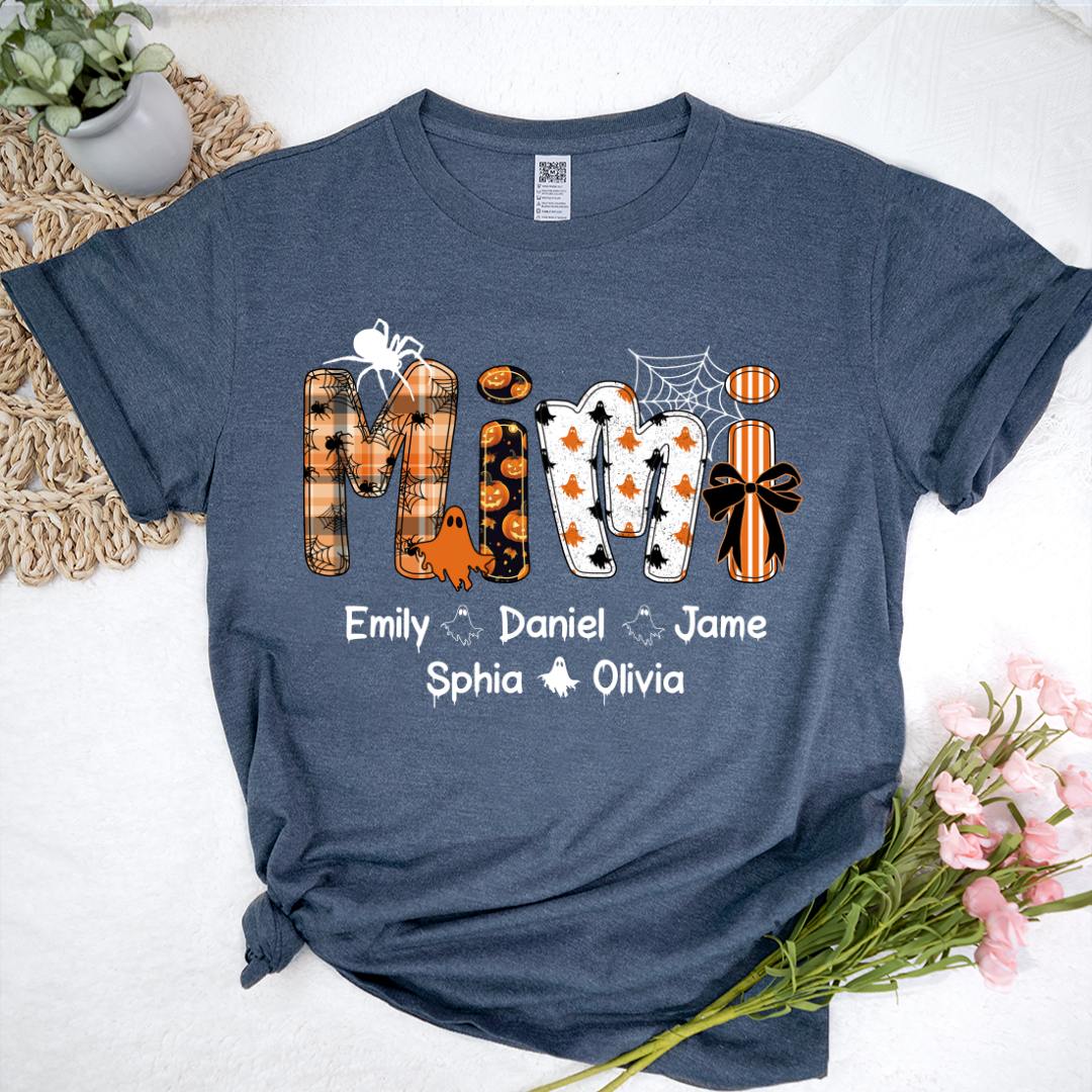 Preppy Halloween Gigi Cute Ghost Grandma and Grankids Shirt