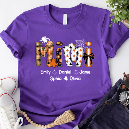 Preppy Halloween Gigi Cute Ghost Grandma and Grankids Shirt