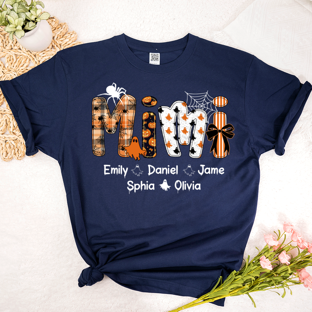 Preppy Halloween Gigi Cute Ghost Grandma and Grankids Shirt