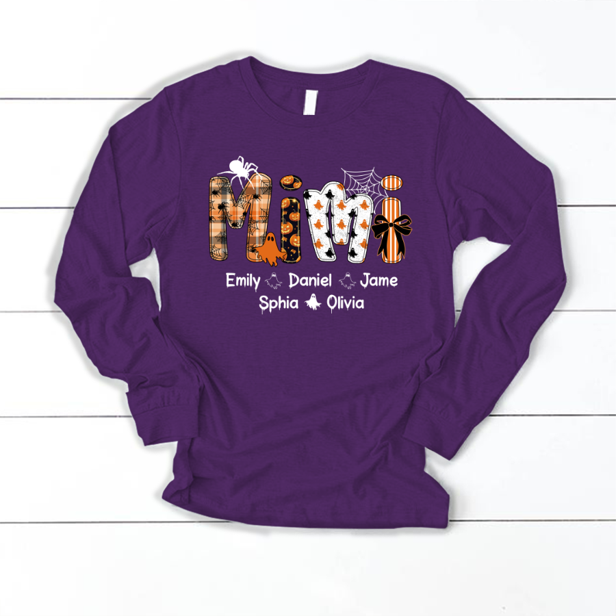 Preppy Halloween Gigi Cute Ghost Grandma and Grankids Shirt