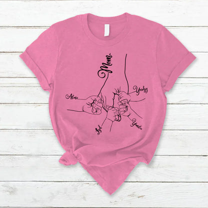 Hands Kids Mom Customize T-Shirt