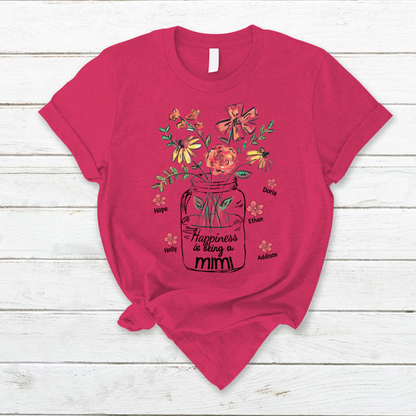 Happiness Is Being A Mimi Water Flowers T-Shirt