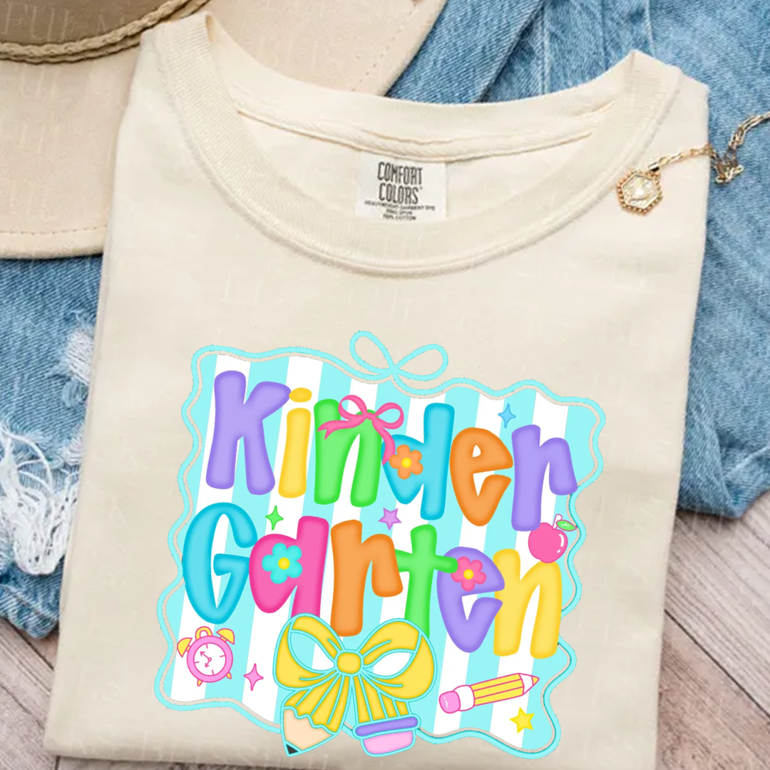 Preppy Back to School Coquette Teacher First Day of School Comfort Colors Shirt