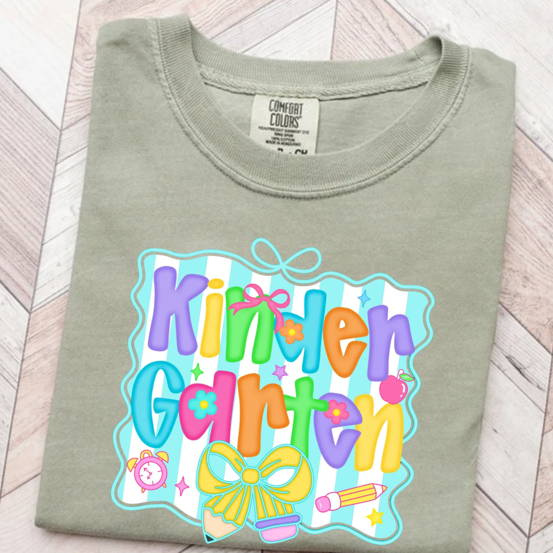 Preppy Back to School Coquette Teacher First Day of School Comfort Colors Shirt