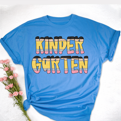 Teacher Grade Level – Fun Pencil Letter Tee for Back to School