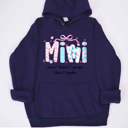 Merry Christmas Mimi Custom Mimi And Grandkids Shirt