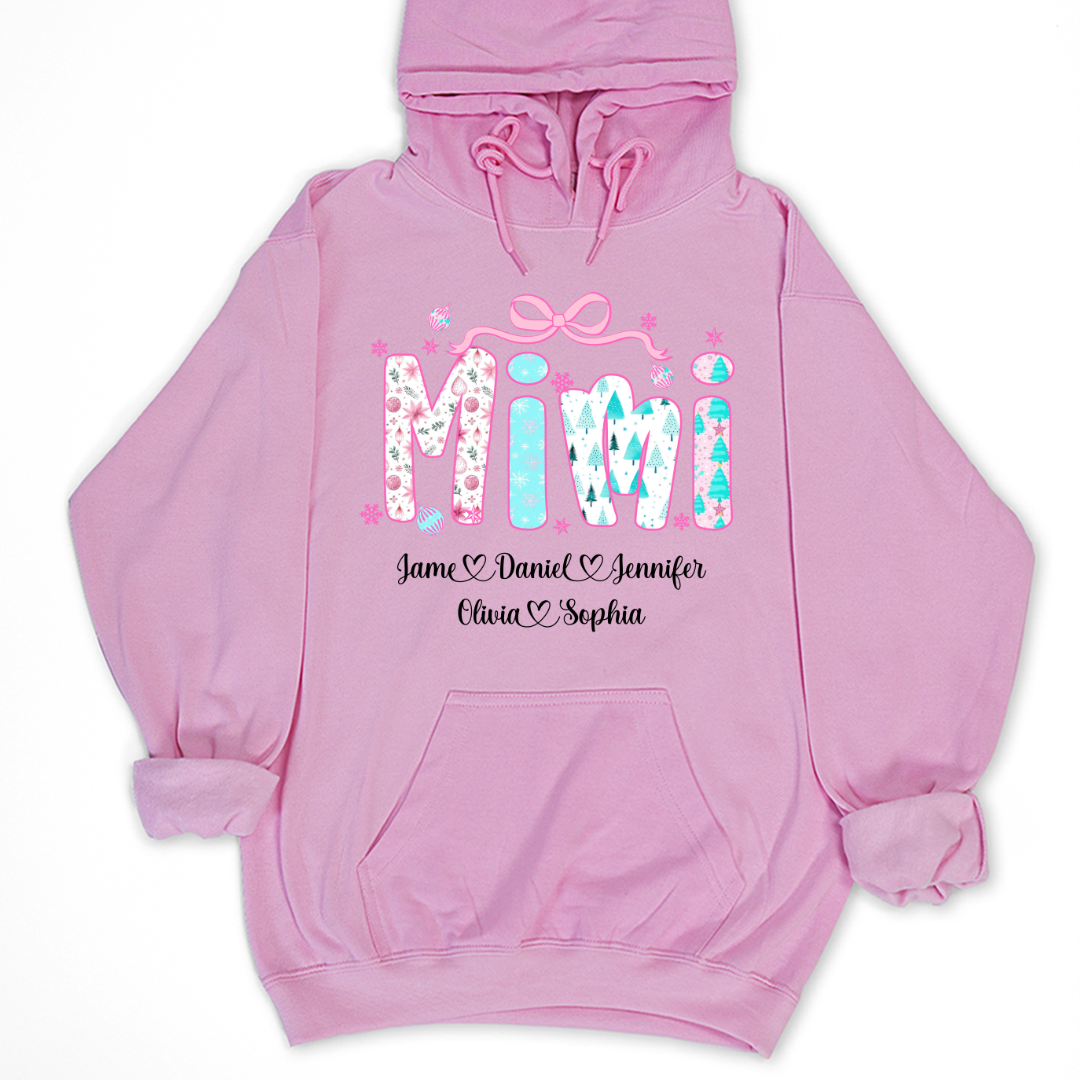 Merry Christmas Mimi Custom Mimi And Grandkids Shirt