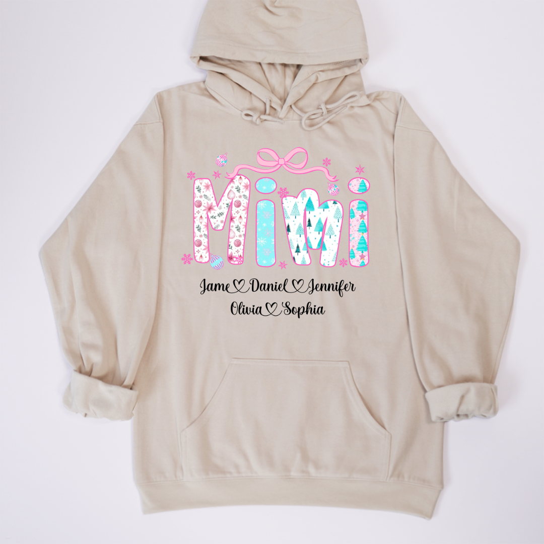 Merry Christmas Mimi Custom Mimi And Grandkids Shirt