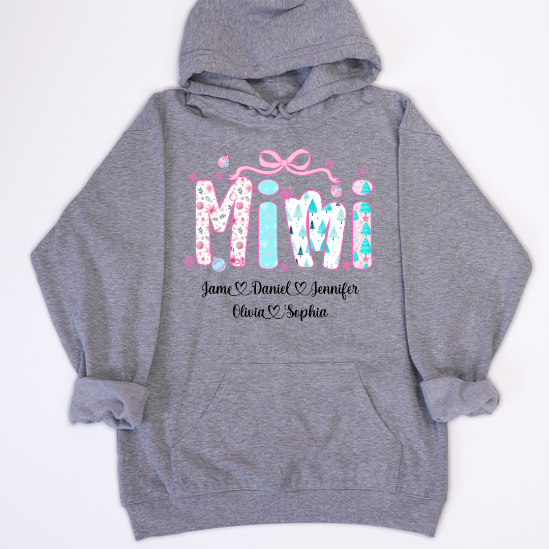 Merry Christmas Mimi Custom Mimi And Grandkids Shirt