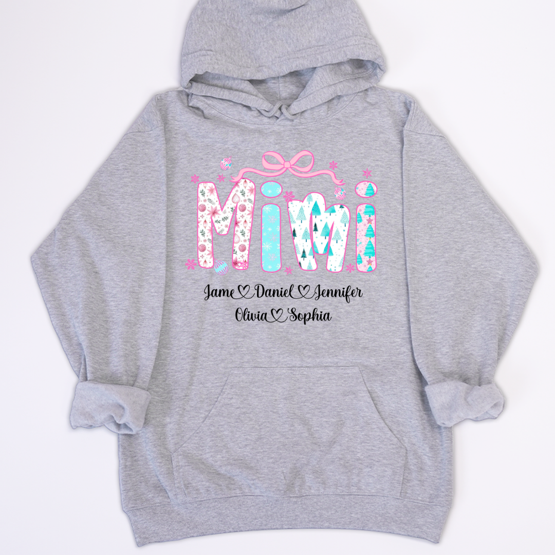 Merry Christmas Mimi Custom Mimi And Grandkids Shirt