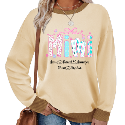 Merry Christmas Mimi Custom Mimi And Grandkids Shirt