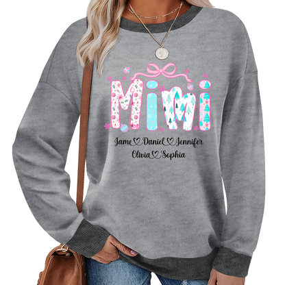 Merry Christmas Mimi Custom Mimi And Grandkids Shirt