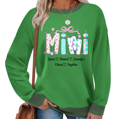Merry Christmas Mimi Custom Mimi And Grandkids Shirt