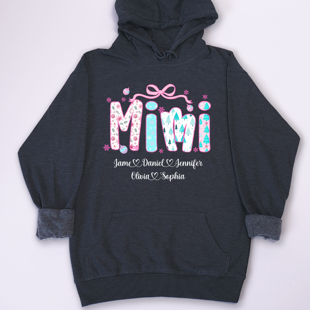 Merry Christmas Mimi Custom Mimi And Grandkids Shirt