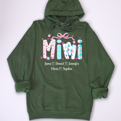 Merry Christmas Mimi Custom Mimi And Grandkids Shirt