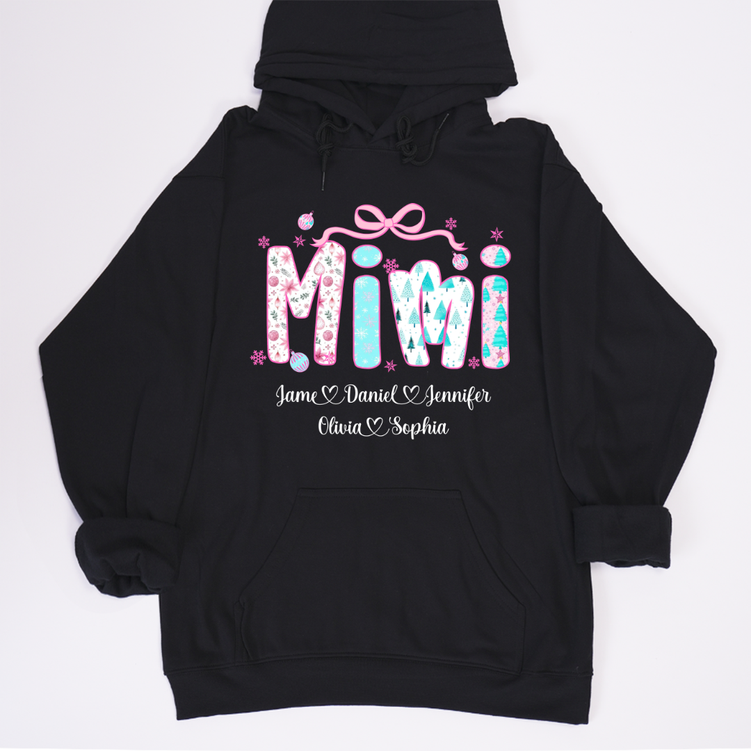 Merry Christmas Mimi Custom Mimi And Grandkids Shirt