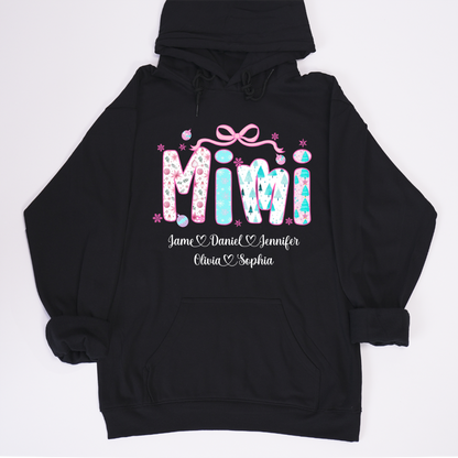 Merry Christmas Mimi Custom Mimi And Grandkids Shirt