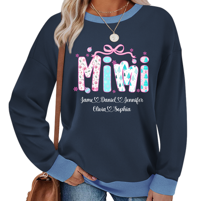 Merry Christmas Mimi Custom Mimi And Grandkids Shirt