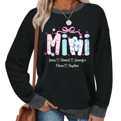 Merry Christmas Mimi Custom Mimi And Grandkids Shirt