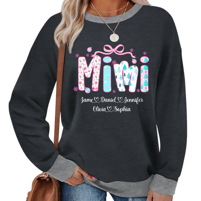Merry Christmas Mimi Custom Mimi And Grandkids Shirt