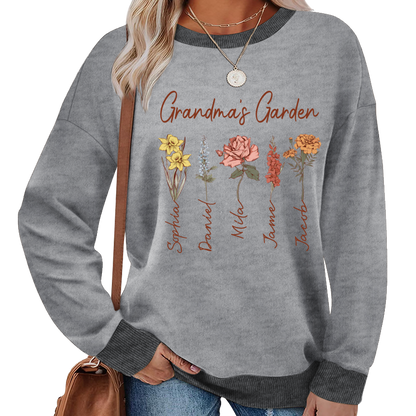Mimi Garden Mimi And Grandkids Flower New Sweatshirt