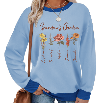 Mimi Garden Mimi And Grandkids Flower New Sweatshirt