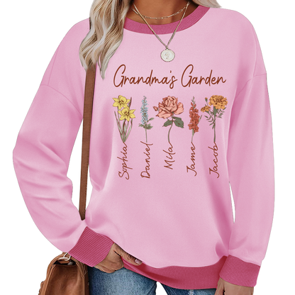 Mimi Garden Mimi And Grandkids Flower New Sweatshirt
