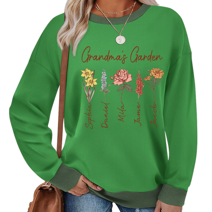 Mimi Garden Mimi And Grandkids Flower New Sweatshirt