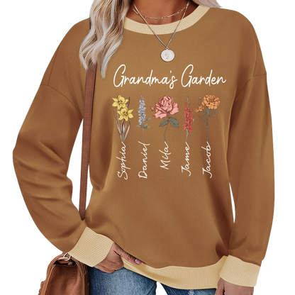 Mimi Garden Mimi And Grandkids Flower New Sweatshirt