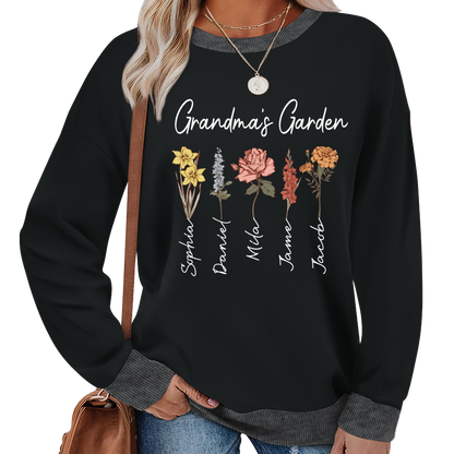 Mimi Garden Mimi And Grandkids Flower New Sweatshirt
